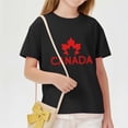 thumbnail image 5 of OGLCCG Kids Canada Flag T-Shirt Boys Girls Retro Canadian Maple Leaf Short Sleeve Tees Summer Cotton Crewneck Pullover Tops 3-10 Years, 5 of 5