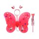 thumbnail image 1 of CAIROYAR Conjunto de disfraz de princesa con alas de hada y mariposa LED, disfraz de hada para niñas, brillante con diadema de hada y varita de mariposa para disfraz., 1 of 7