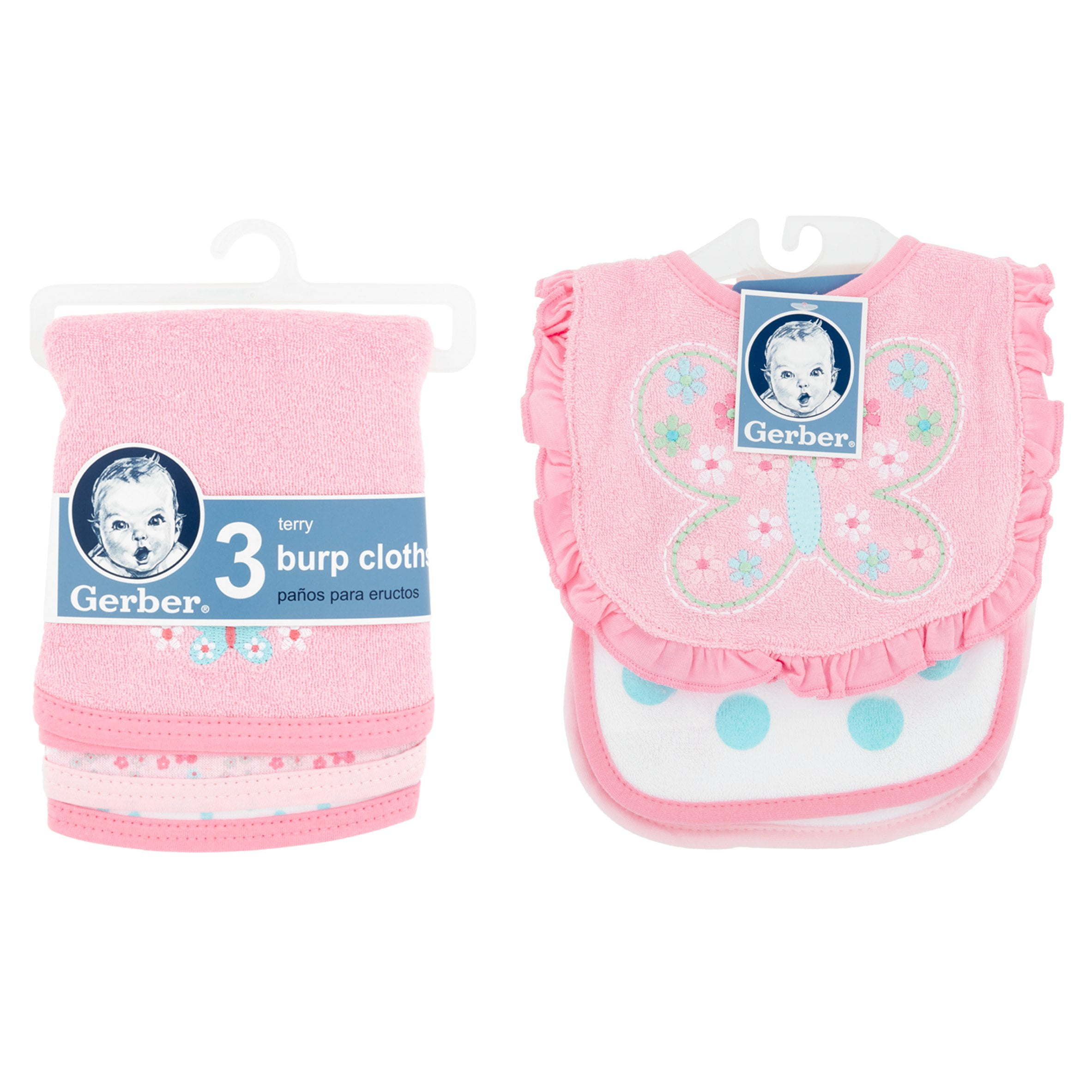 Gerber Terry Bibs And Burp Cloths, 6 Count - Walmart.com - Walmart.com