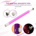 thumbnail image 2 of UDIYO Double Head Cats Eye Magnetic Pen DIY 3D Nail Art Polish UV Gel Manicure Tool, 2 of 7
