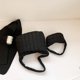thumbnail image 4 of Conjunto de bolsos de 2 piezas para mujer, bolso de hombro acolchado informal, bolso de compras de invierno (negro), 4 of 8
