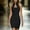 Black, variant on Women's Halter Neck Cutout Sleeveless Bodycon Midi Dress Solid Color form-Fitting for Cocktail Party Daily Wear Blue XL(XL)