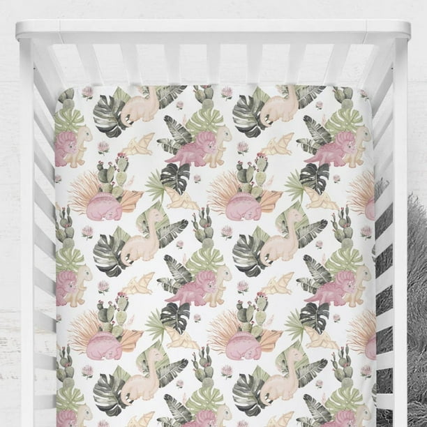 Juego de Cama de Cuna Boho Dino Nursery Starter