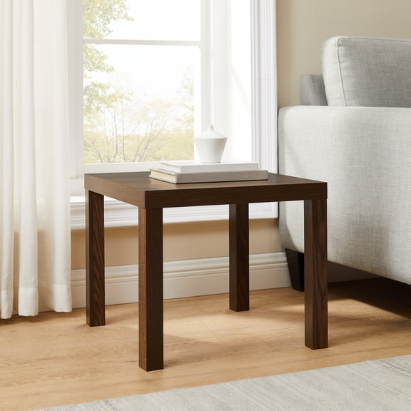 Mainstays Parson End Table, Walnut Finish