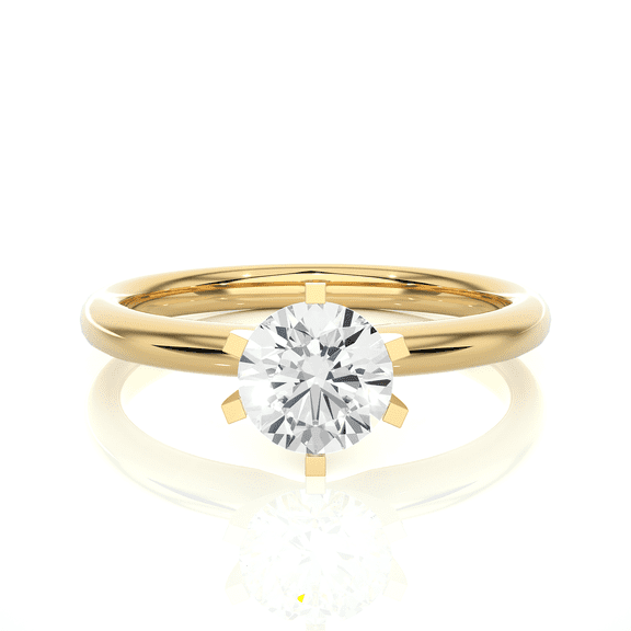 Classic Six-Prong Solitaire Ring
