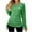 Green, variant on IROINNID Women's Long Sleeve V-Neck Shirts Leisure Autumn/Winter Solid Color Long Sleeve V-Neck Draw-Pleated Loose T-Shirt Top Long Sleeve V-Neck Top/Shirt,Gray