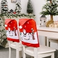 thumbnail image 3 of Naiovety Funda de silla de Navidad no tejida Papá Noel Muñeco de nieve Comedor Funda de asiento Funda de protección para muebles de juego de Kits de decoración para fiestas, 3 of 6