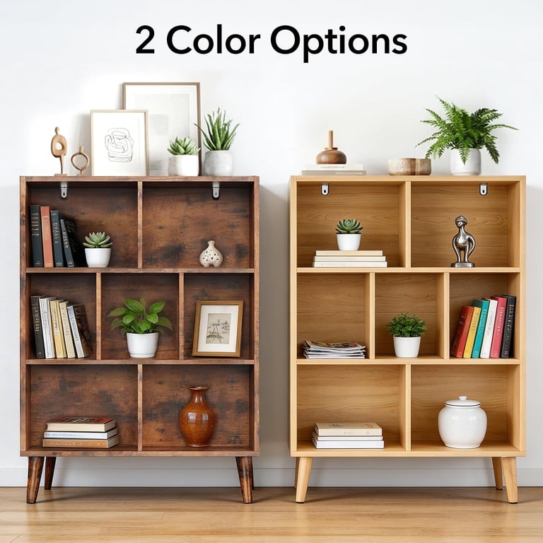 Taoset 3-Tier Cube Bookshelf, 43-Inch Tall Organizer photo 7