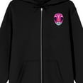 thumbnail image 3 of Power Rangers Kimberly With Bow & Arrow Long Sleeve Black Adult Zip-Up Hoodie-3XL, 3 of 5