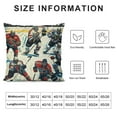 thumbnail image 5 of Chilfamy Ice Hockey Throw Pillow Cover Hockey Player Pillow Case Cushion Cover for Living Room Bedroom Winter Sports Hobby Decorative Throw Pillowcase for Sofa Couch Chair, 20x20in, 5 of 5