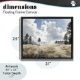 thumbnail image 4 of Stupell Industries Farmhouse Blue Kissed Landscape Black Floating Frame Canvas Art, 31 x 25, by Franklyn Gregory, 4 of 8