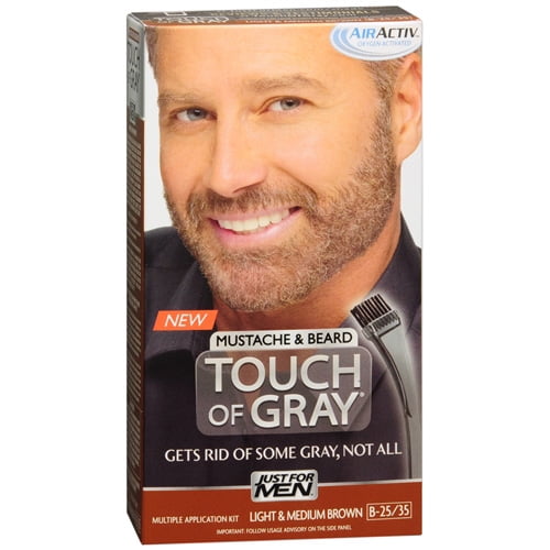 Just for Men Touch of Gray Mustache and Permanent Beard Hair Color