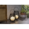 thumbnail image 3 of 9.65 in H Metal Wire Lantern with Solar Ball and Handle, 3 of 7