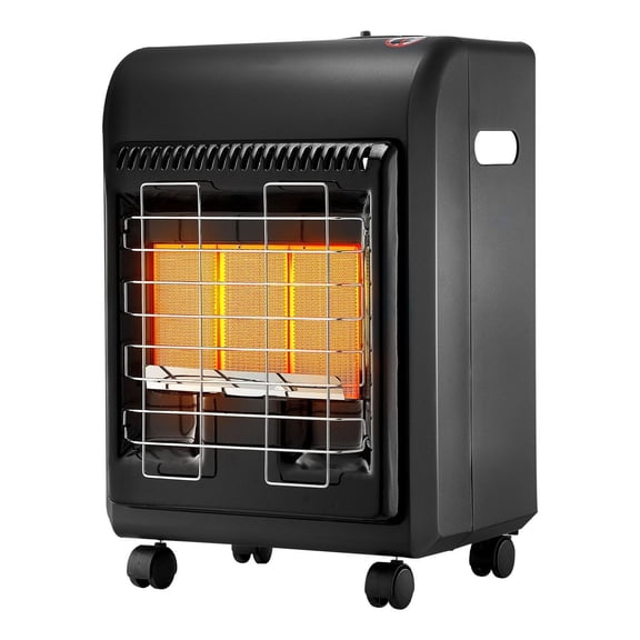 Propane Heater 6000-18000 BTU Indoor Outdoor, 3 Heat Settings, Tip-Over Protection, Portable Space Heater for Garage, Patio, Camping, All-Season