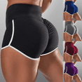 thumbnail image 3 of SHEOWO Yoga Shorts for Women, Tummy Control Workout Shorts for Cycling Running Gym, High Waist Stretch Casual Comfy Yoga Pants, 3 of 6