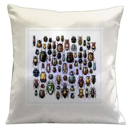 Lama Kasso Botanic Beetles Microsuede Throw Pillow