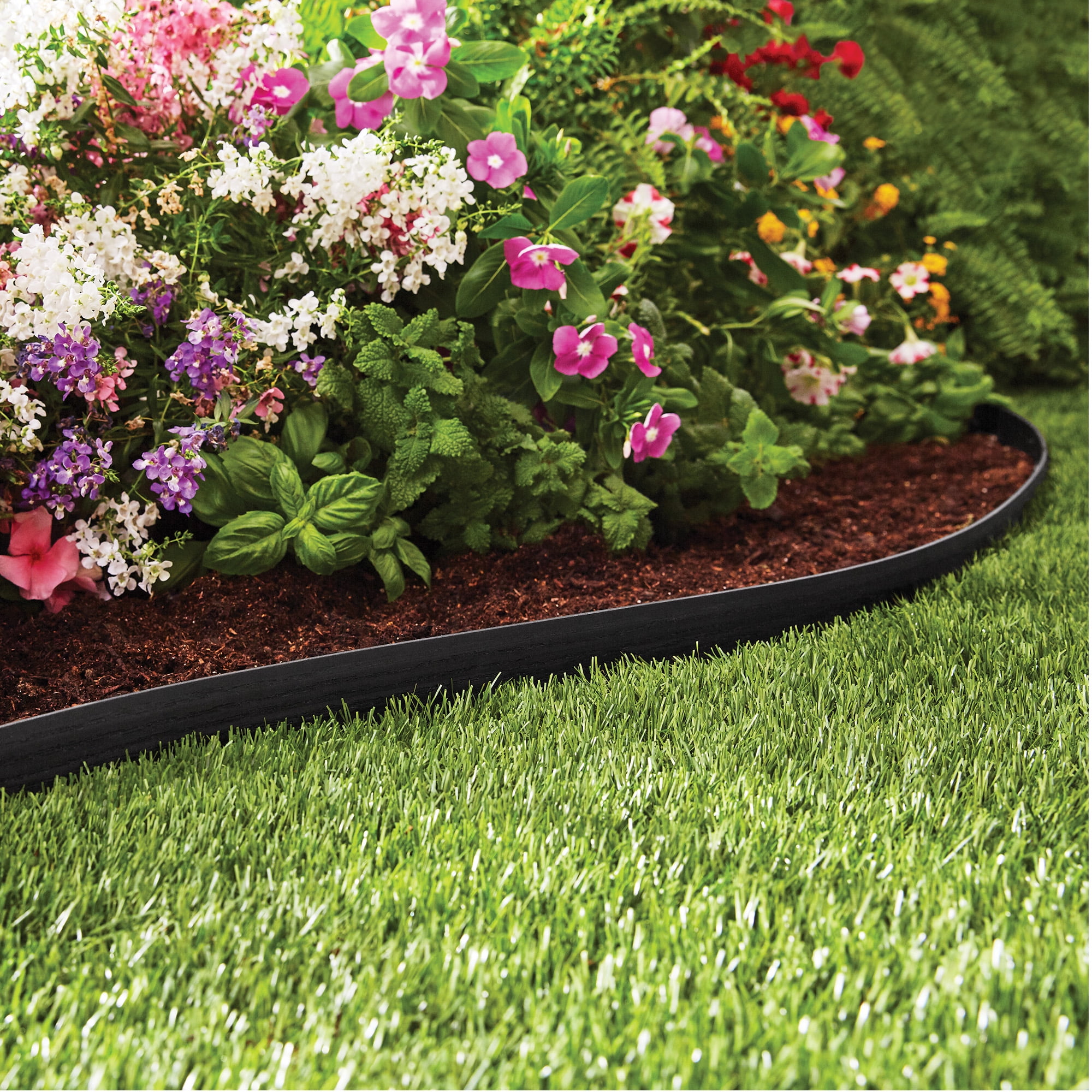 Expert Gardener 2.5" x 40' Black No-Dig Landscape Edging Kit
