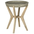 thumbnail image 3 of Safavieh Celeste Outdoor Modern Round End Table - Dark Grey/Natural, 3 of 8