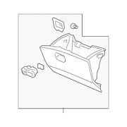 Genuine OE Honda Glove Box Assembly - 77500-SHJ-A01ZC Fits select: 2005-2007 HONDA ODYSSEY