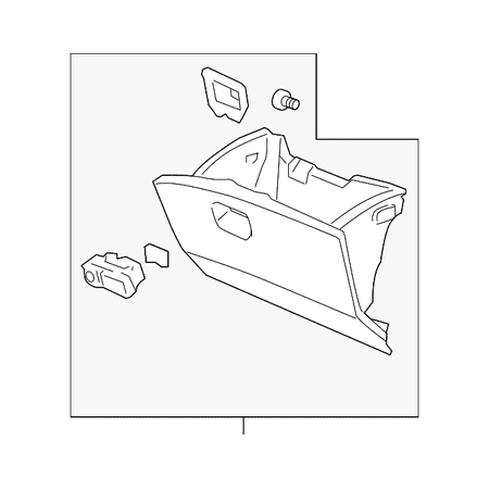 Genuine OE Honda Glove Box Assembly - 77500-SHJ-A01ZC Fits select: 2005-2007 HONDA ODYSSEY