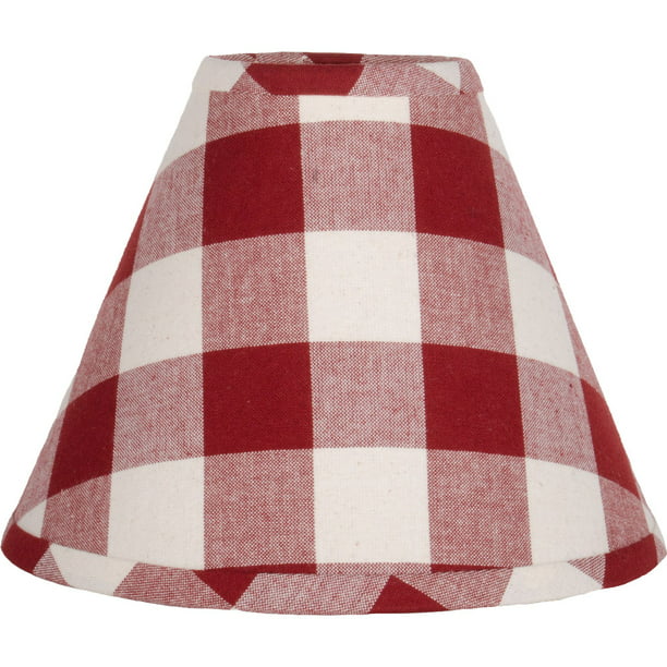 Bulb Clip Lampshade By Raghu, Green And White Gingham Lamp Shade