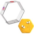 thumbnail image 1 of Hexagon Cookie Cutter, 3.5" Made in USA, 1 of 5