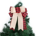 thumbnail image 3 of AMERTEER Christmas Tree Decorations Christmas Bow Ornaments 2PC, 3 of 4