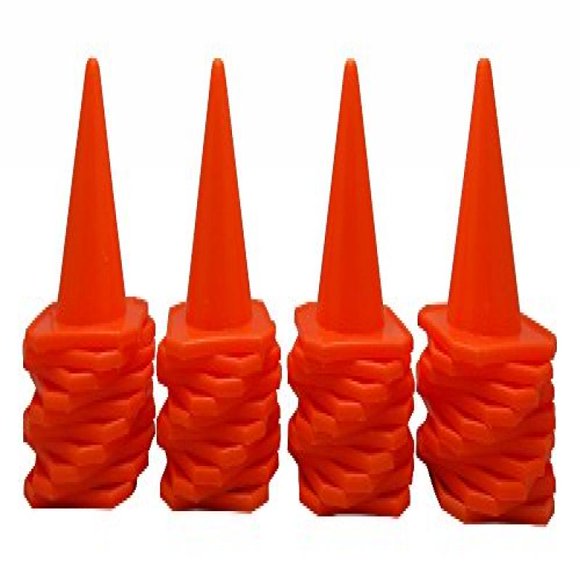 BlueDot Trading 4” RC Racing Agility Cones, Orange – Set of 40