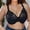 Black, variant on iHPH7 Women Lace Bra V Neck Bra Sheer Balconette Underwire Women’s Push Up Lace Bra Lift Up Floral Lace Bra Full Coverage Underwire Bras Padded Bras Black A