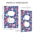 thumbnail image 3 of Fotbe mushroom Skull rainbow color Print Duplex Receptacle Wall Plate, 1-Gang 5.0" x3.0" Wall Outlet Covers, Dual Outlet Faceplates Covers, Color-matched Screws Included-Style S, 3 of 6