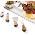 thumbnail image 6 of Gift Set Acacia Wood and Marble - 11 Piece Cheeseboard Serving Tray - Includes Cheese Knives Utensils, Ceramic Bowls, Wooden Spoons - Home Housewarming Gift - for Hosting Appetizers, 6 of 7