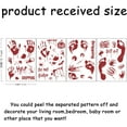 thumbnail image 2 of Wall Stickers 8 Sheets Bloody Handprint Footprint Wall Decal Blood Splashes Wound Tattoos Decoration for Home Window Wall Bedroom Decoration 1set, 2 of 8