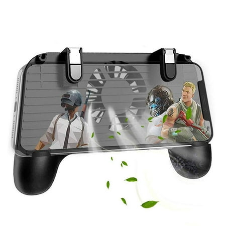 Mobile Game Controller, TSV Mobile Gaming Trigger- Upgrade Version 2000mAh with PUBG 4-in-1 Gamepad, Gaming Trigger, Phone Cooling Fan and Emergency Charging Bank for Android & (Best Paid Ios Games)