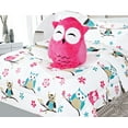 thumbnail image 2 of Bedding set full size 8pc owl white #3 complete bed in bag comforter with plushie toy friend and matching sheet set for kids bedroom décor for girls boys, 2 of 5