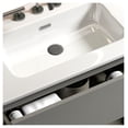 thumbnail image 5 of 36" Gray Bathroom Vanity with Sink with 3 Holes, Large Storage Freestanding Bathroom Vanity for Modern Bathroom, One-Piece White Sink Basin without Drain and , Pre-assembled, 5 of 5