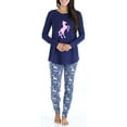 thumbnail image 5 of Sleepyheads Women’s Knit Long Sleeve Tunic Top and Leggings Pajama Set, 5 of 5