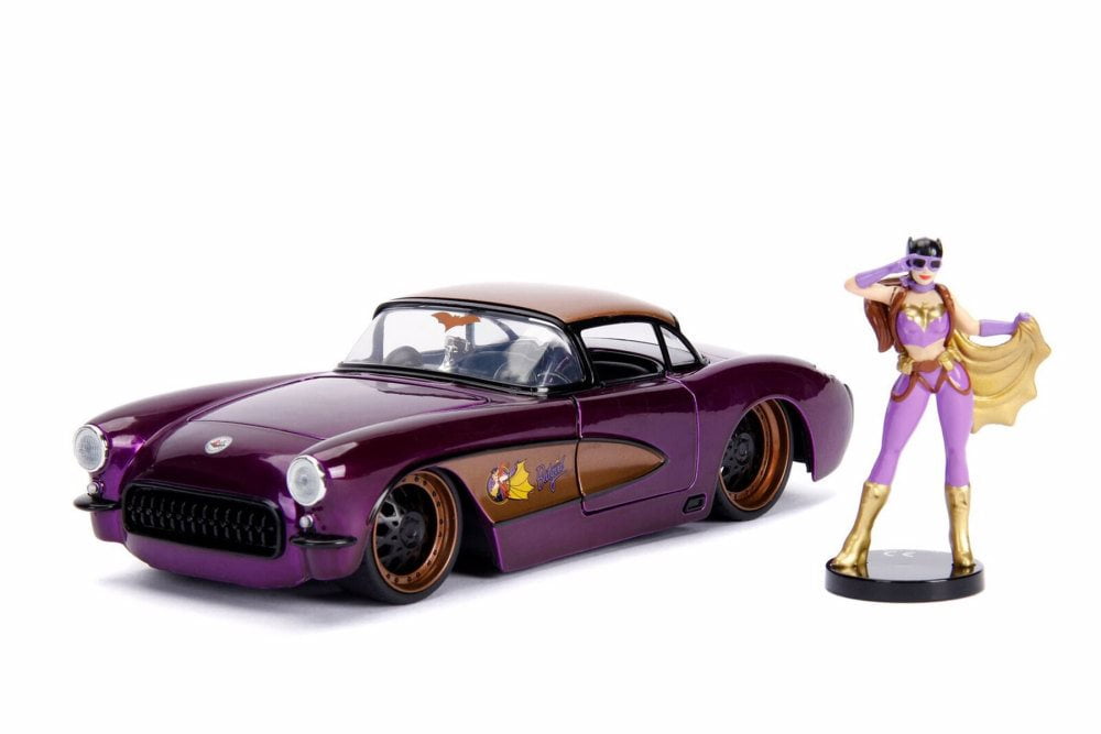 DC Comics Bombshells Batgirl & 1957 Chevy Corvette Die-cast Car, 1