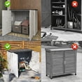 thumbnail image 3 of LOJIAWOWE Outdoor Storage Cabinet 37 CU.ft Resin Waterproof UV-Resistant for Patio,Poolside & Indoor,Gray, 3 of 6