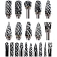 thumbnail image 1 of Juego de brocas de carburo Sworker, 20 unidades, vástago de 3 mm, para Dremel, 1 of 6