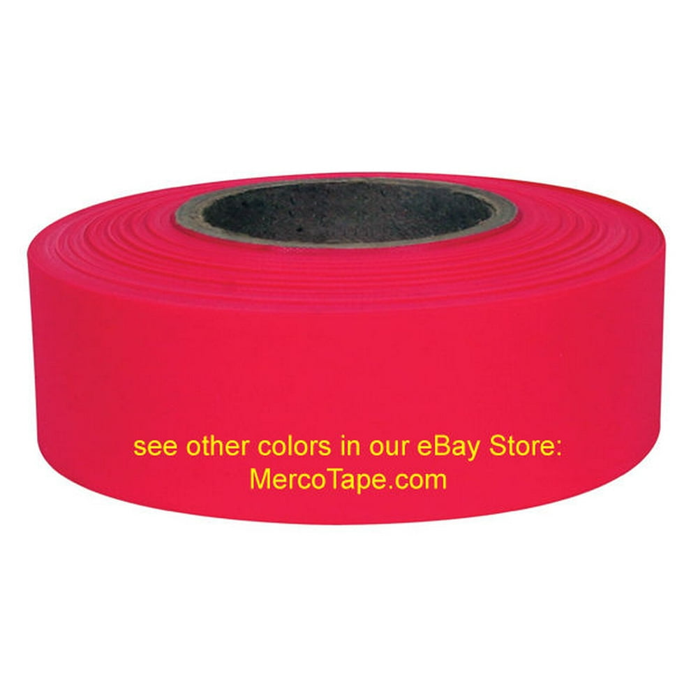 Merco M219 Glow Red Flagging Tape 13/16in x 150ft 144 Roll Factory