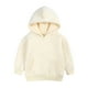 thumbnail image 1 of Gibobby Sudadera Forro Polar clásico con Cuello RedondoSudadera de lana para niños pequeños y niñas(Beige, 3-4 Años), 1 of 5