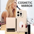 thumbnail image 5 of Phone Case - Mobile Phone Case Cover Anti Drop Crossbody Bag, Suitable for Iphone 16/15Plus/14/13,with Mirror And Long Drawstring, Multi-Functional Zipper Card Storage Faux Leather Phone Case Cover, 5 of 17