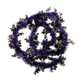 thumbnail image 2 of HCTSHG 6.56 Ft Halloween Tinsel Garland Black Purple Metallic Twist Foil Tinsel Garland Bat Shiny Hanging Decorations for Halloween Party Decoration Supply, 2 of 4