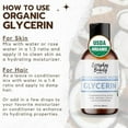 thumbnail image 5 of 100% Organic Glycerin - For Skin & Hair - Food Grade - USDA Certified - Not From Palm Oil - Perfect Skin and Hair Moisturizer - 2 Fl Oz, 5 of 5
