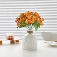 thumbnail image 1 of Flores artificiales de pensamiento de seda para decoración floral, ideales para bodas, hoteles, centros de mesa y el hogar., 1 of 6