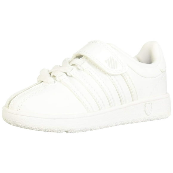 K-Swiss Kid's Classic VN Velcro Sneaker, White/White, 3 M Toddler