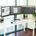 thumbnail image 3 of Mount-It! Triple Monitor Stand,  Fits 17"-27" Screens, Full Motion, Capacity 66 lbs., Freestanding, 3 of 11
