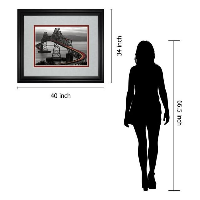 Classy Art DM5517 34 x 40 in. Boomerang by Aaron Reed Framed Print Wall Art