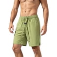 thumbnail image 5 of Maean Mens Big and Tall Shorts High Waist Causal Dressy Short Trousers Stretch Shorts with Pockets M-5XL, 5 of 6