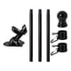 thumbnail image 5 of Kit de asta de bandera con soporte de montaje Asta de bandera de montaje en pared para decoración exterior de casas Negro, 5 of 9